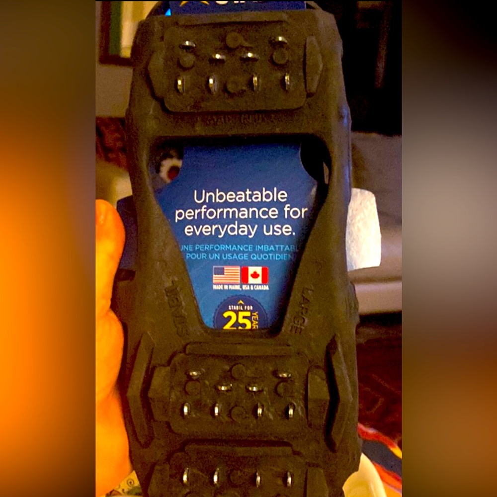 Walk Traction Cleat pair for Walking on Snow and Ice.